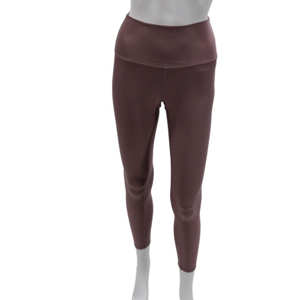 Alo Womens Ankle Leggings Purple Pull On Synthetic Size XS
